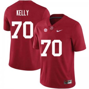 NCAA Men's Alabama Crimson Tide #70 Ryan Kelly Stitched College Nike Authentic Crimson Football Jersey MA17S66FX